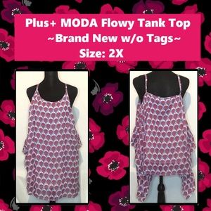 Plus+ MODA Flowing Tank Top 2X